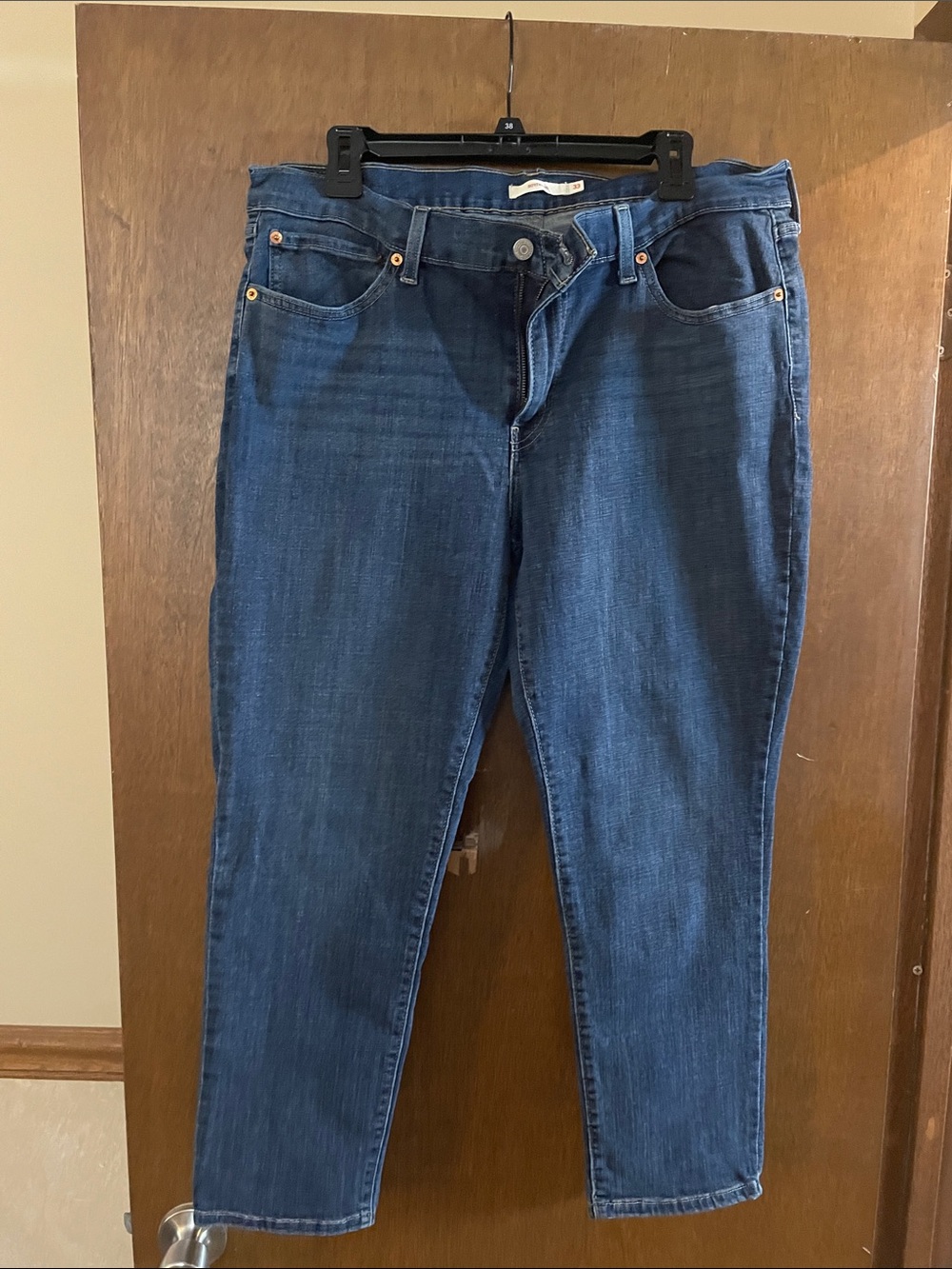 Levi's Women's Skinny Jeans in Deep Blue Denim